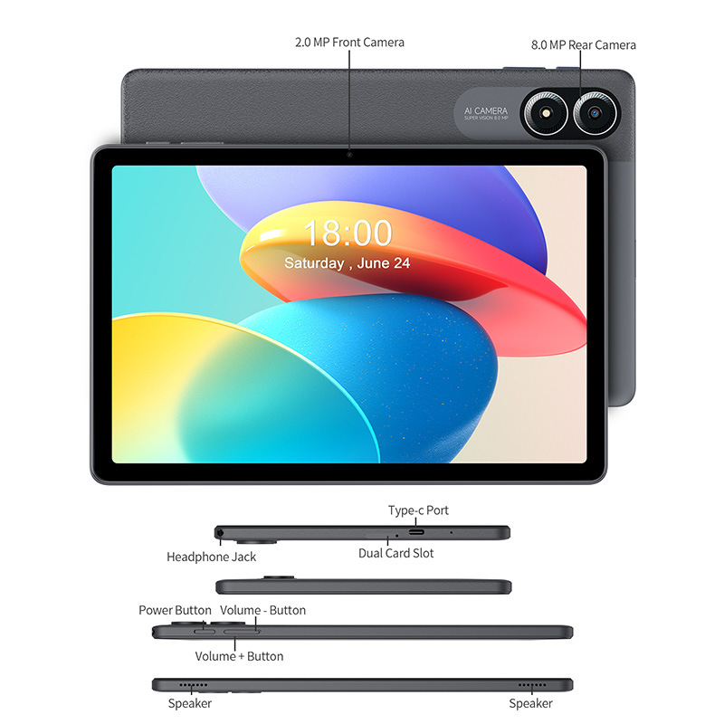 Source Factory Cross-Border Supply of 11-Inch 5g Dual-Band Wifi6 Android 14 System I Tablet