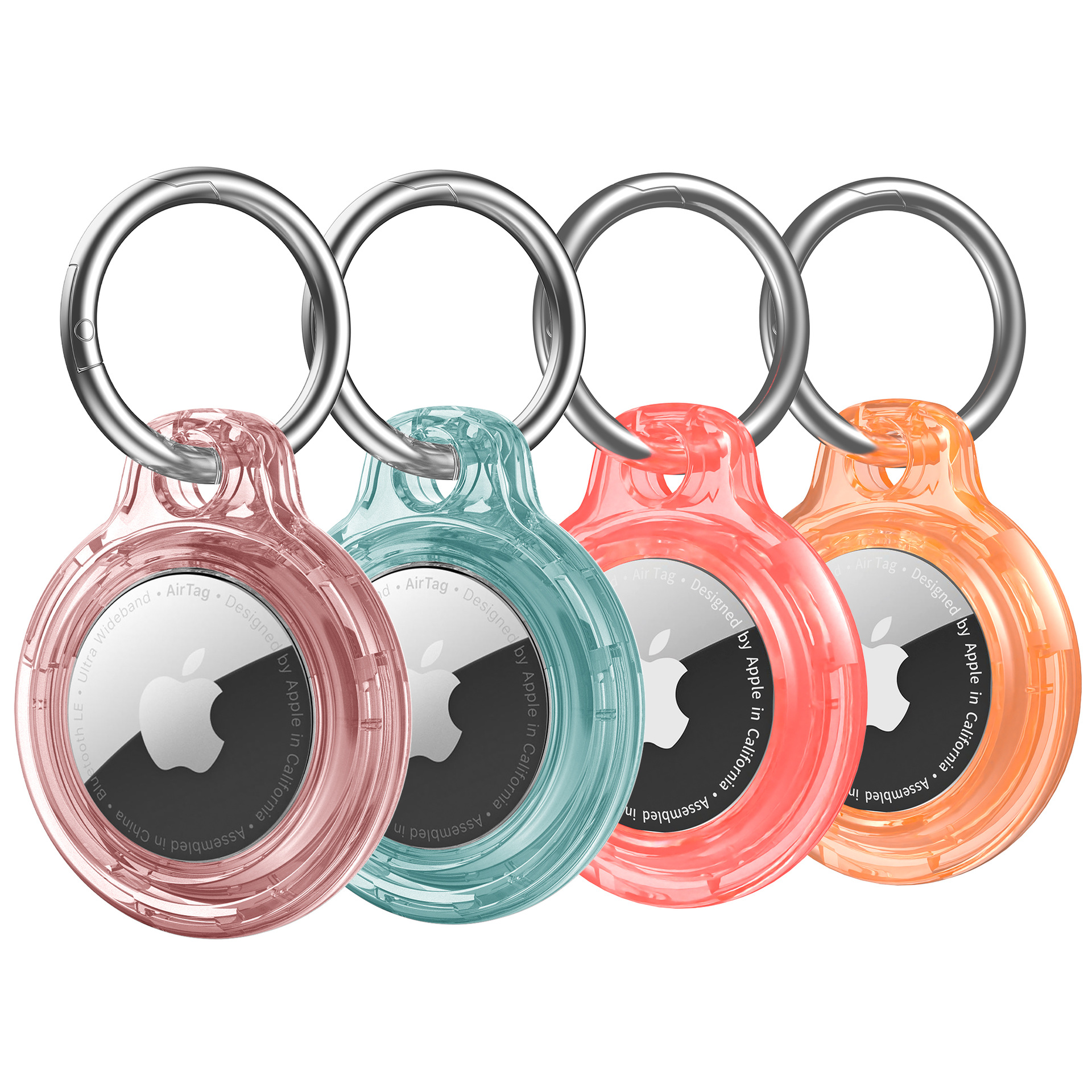 Airtag2 Protective Case Is Suitable for Apple Airtag Hard Shell Pc Keychain Anti-Lost Buckle Tracker Protective Case