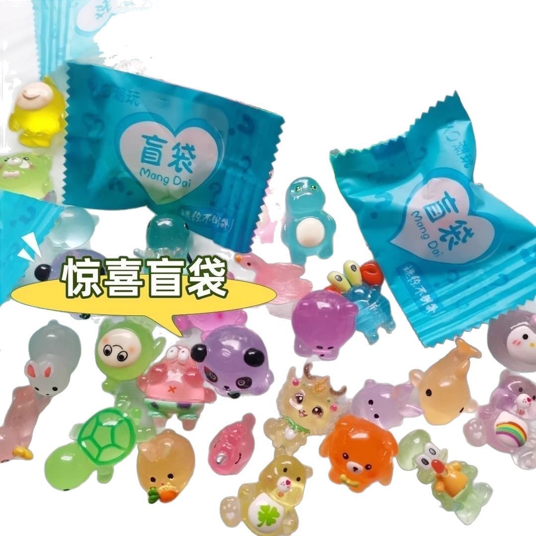 Luminous Blind Bag Small Animal Mini Cute Model Small Toy Student Gift Small Gift Desktop Small Ornament Toy