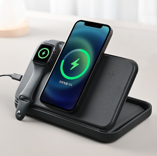 Mobile Phone Wireless Fast Charging Magsafe Charger Business Gift Travel Wallet