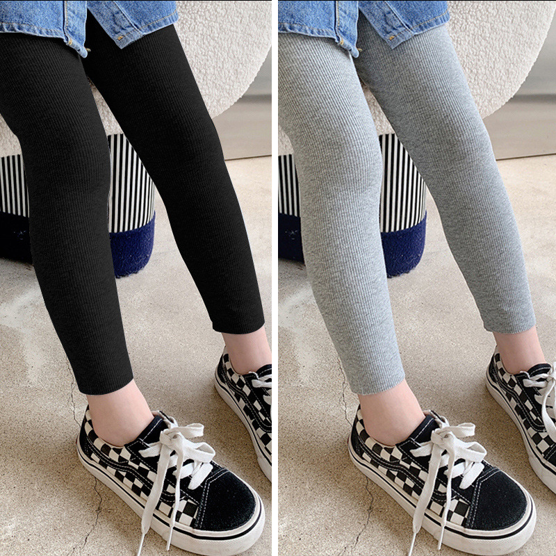 Детские леггинсы для девочек, весна и осень 2025, стильные, тонкие, для улицы