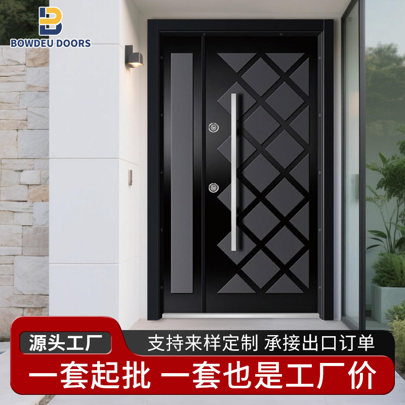 Factory Direct Supply Metal Entrance Engineering Door Turkish Door Armored Door Armor Level Villa Anti-Theft Door