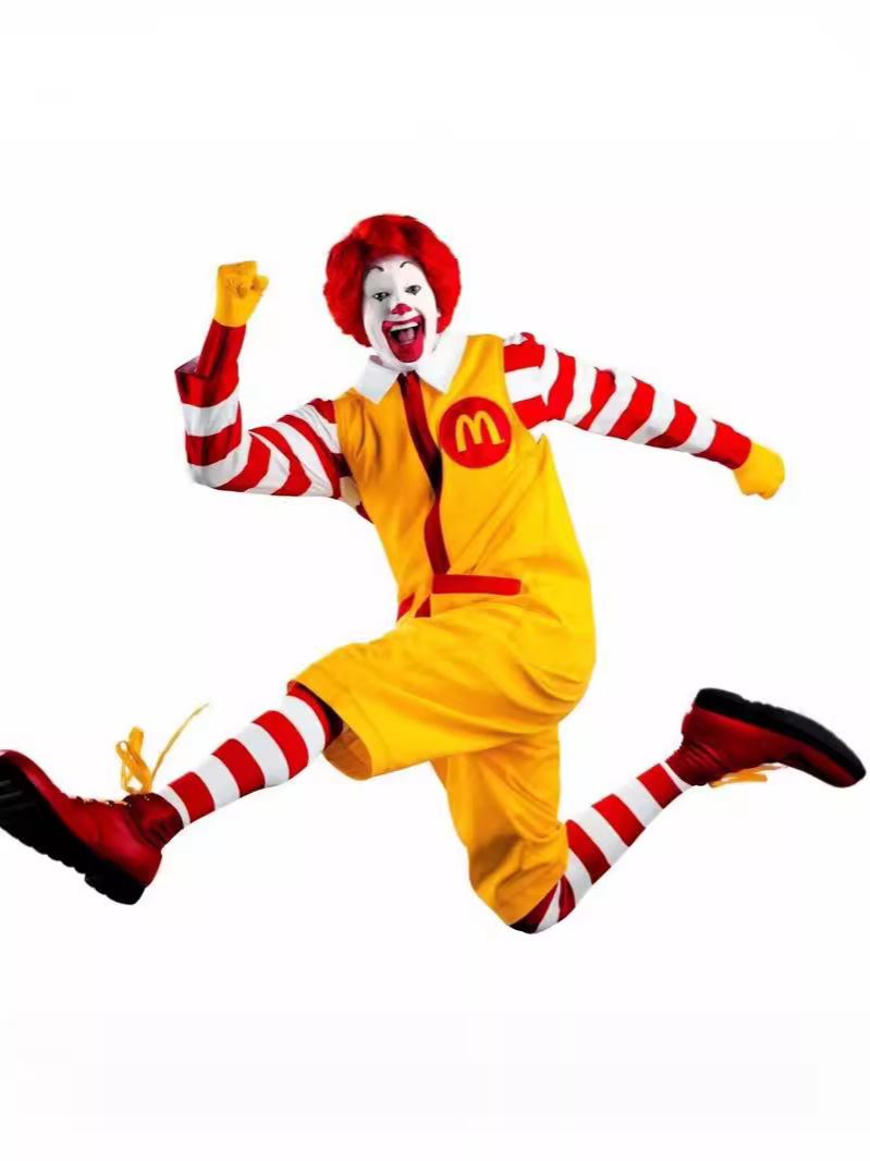 Костюм косплея клоуна дяди McDonald's для AliExpress