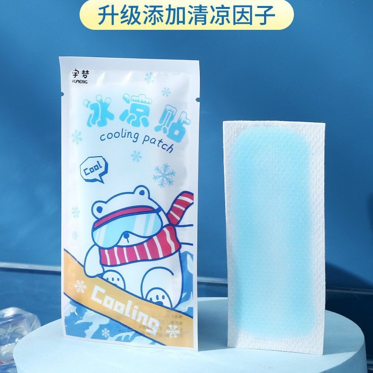 Fruit Cooling Patch Summer Cartoon Cooling Ice Patch Heat Dissipation and Heatstroke Prevention Student Military Training Adult Cooling Patch Dropshipping