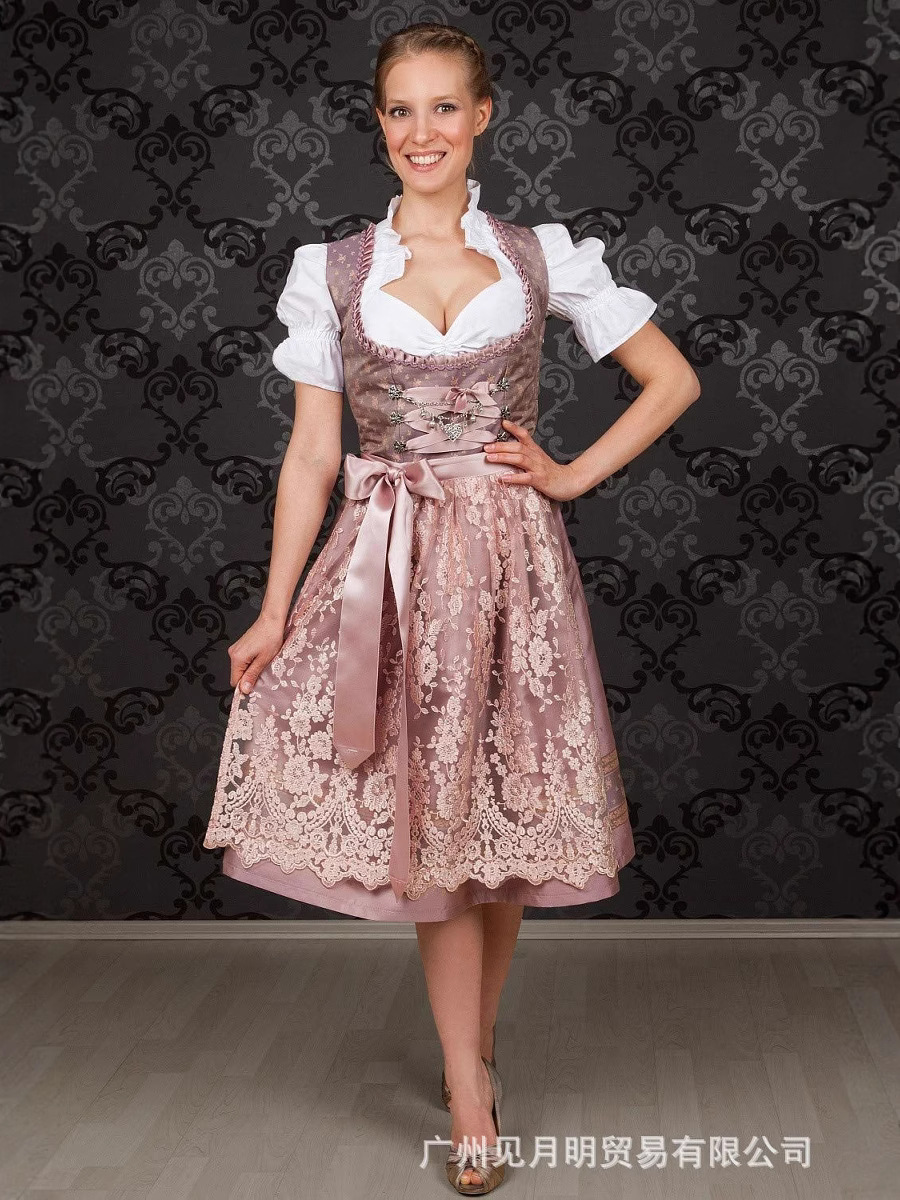 Foreign Trade 2025 New Amazon Hot Style German Bavarian Women's Two-Piece Beer Suit Dress