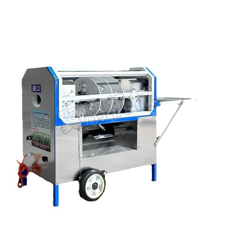 Fully Automatic Sugar Cane Peeling and Cutting All-In-One Machine Imitation Handmade Commercial Electric Machine Peeling and Scraping Street Stall