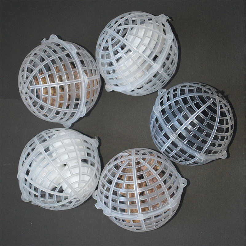 Suspended Ball Filler Pp Porous Spherical Waste Gas Tower Polyurethane Sewage Treatment Hanging Film Biological Custom 380Mmpu