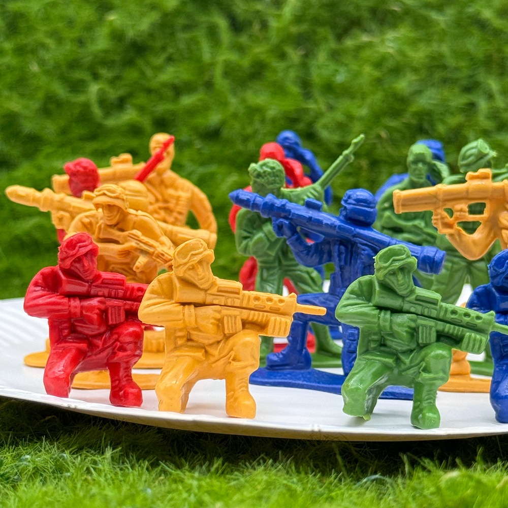 5cm Mini Soldier Military Model Soldier Villain Kidsren's War Toy Static War Scene Ornaments Batch