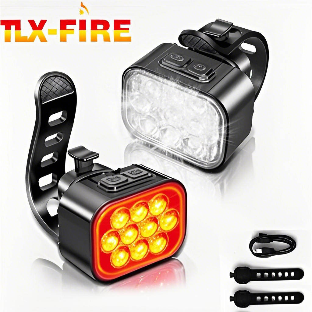 Комплект светильников для велосипеда высокая яркость съемный кронштейн