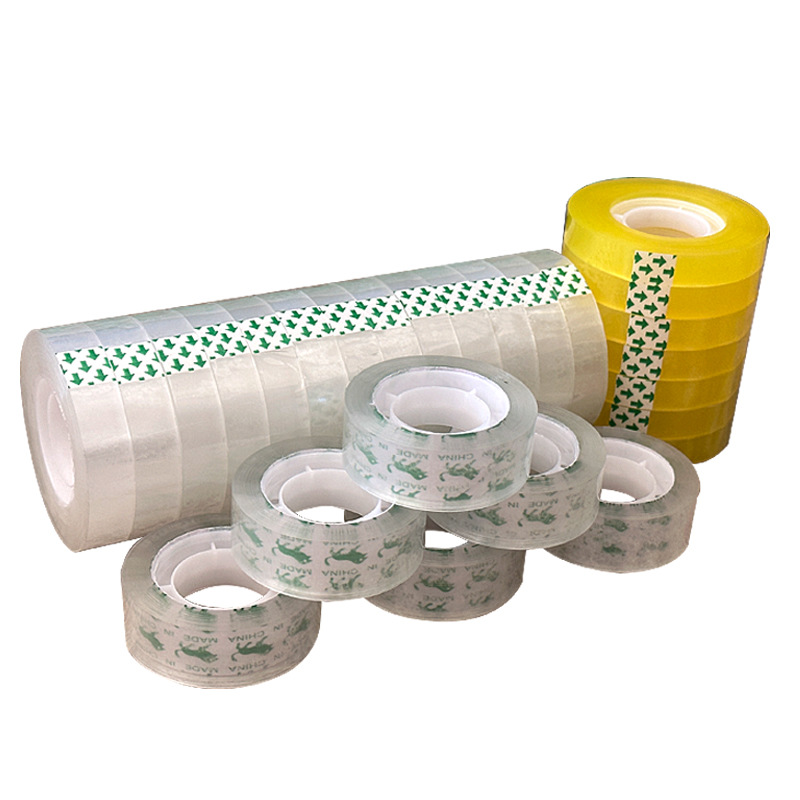 Transparent stationery small tape floral tape student office tape width 1.0/1.2/1.5/1.8 whole Box Wholesale