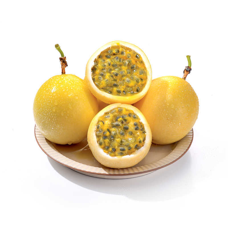 Hainan Qinmi No. 9 Golden Passion Fruit Seasonal Fresh Large Fruit Golden Fruit Non-Purple Passion Fruit Whole Box Batch