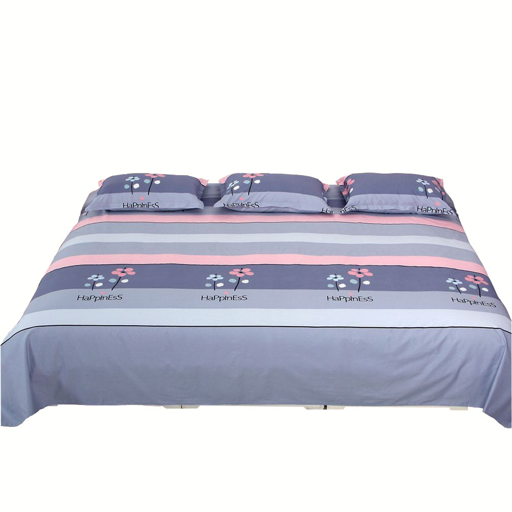 100% cotton thickened large bed sheet large Kang single tatami bed sheet factory direct four-piece set wholesale supply
