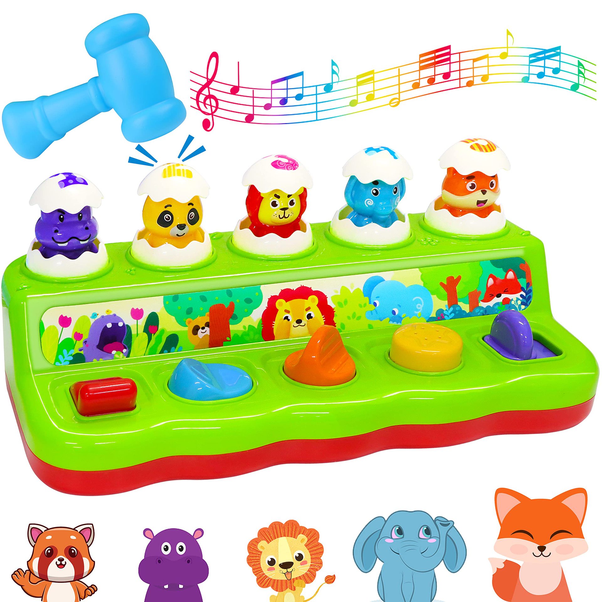Cross-border E-commerce Infant Whack-a-mole Toy Baby Educational Percussion Music Amazon Popular Machine Box Wholesale
