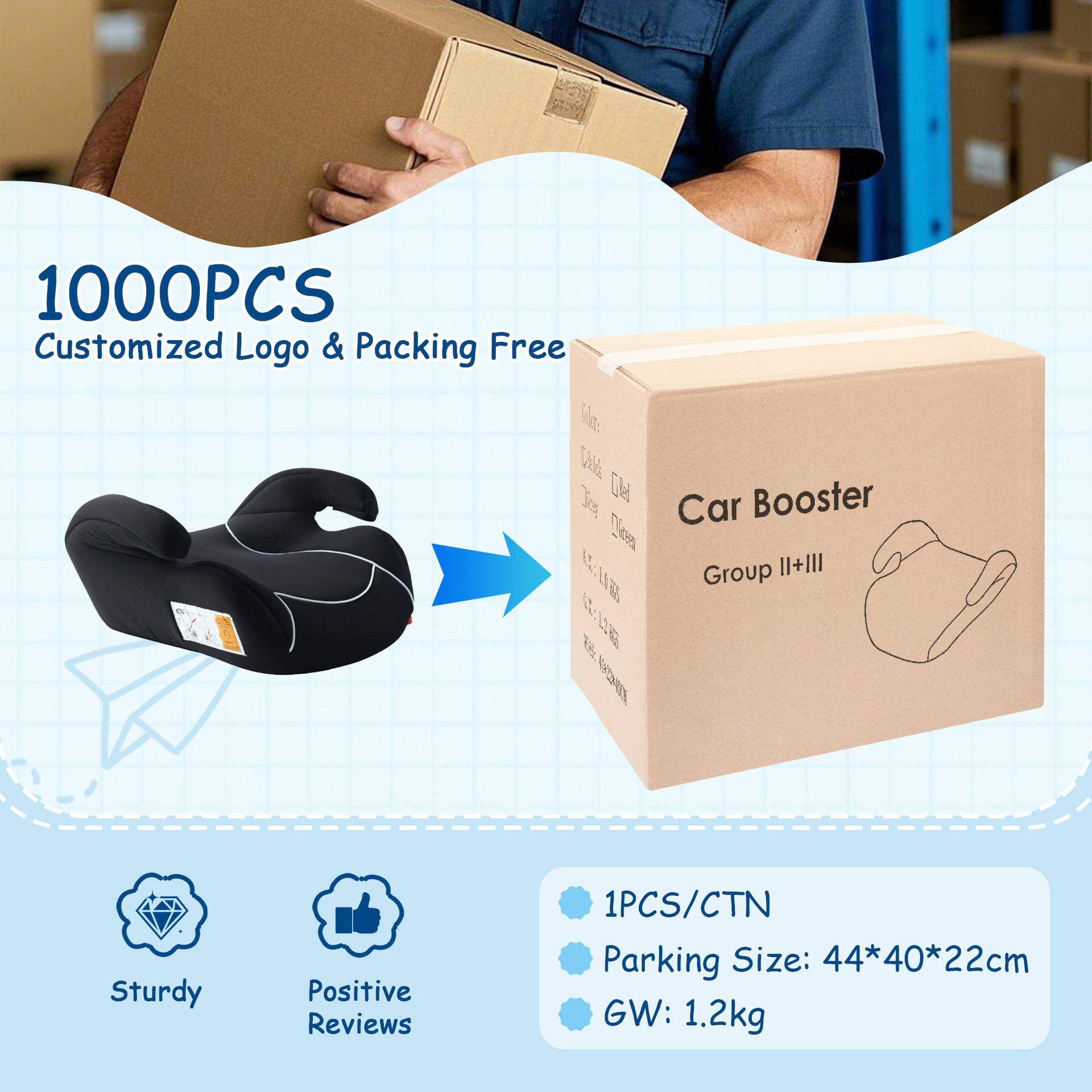 3~12 years old portable increased cushion child car seat dining chair increased cushion ECER44 CCC double certification