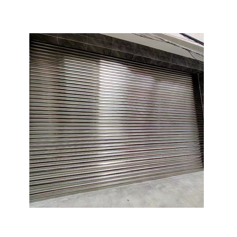 304 Stainless Steel Rolling Shutter Door Electric Anti-Theft Shop Rolling Shutter Door Remote Control Automatic Stainless Steel Rolling Shutter Door Customization