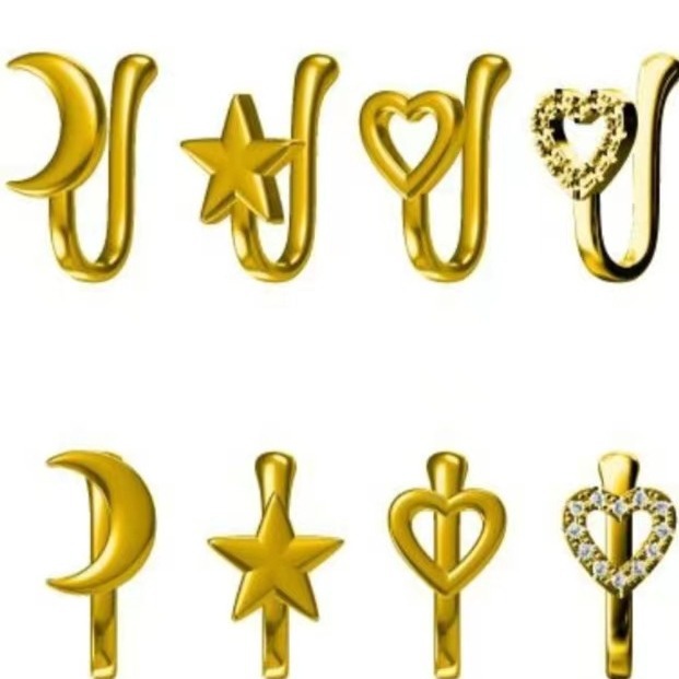 DIY U-Shaped Nose Clip European and American Punch-Free Nose Clip Adjustable Copper Jewelry Accessories Source Factory Direct Sales Wholesale
