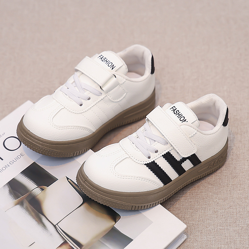 Girls' sneaker 2024 Spring and Autumn New Children's Soft Sole Board Shoes Breathable Boys' De Training Shoes Baby Forrest Gump Shoes