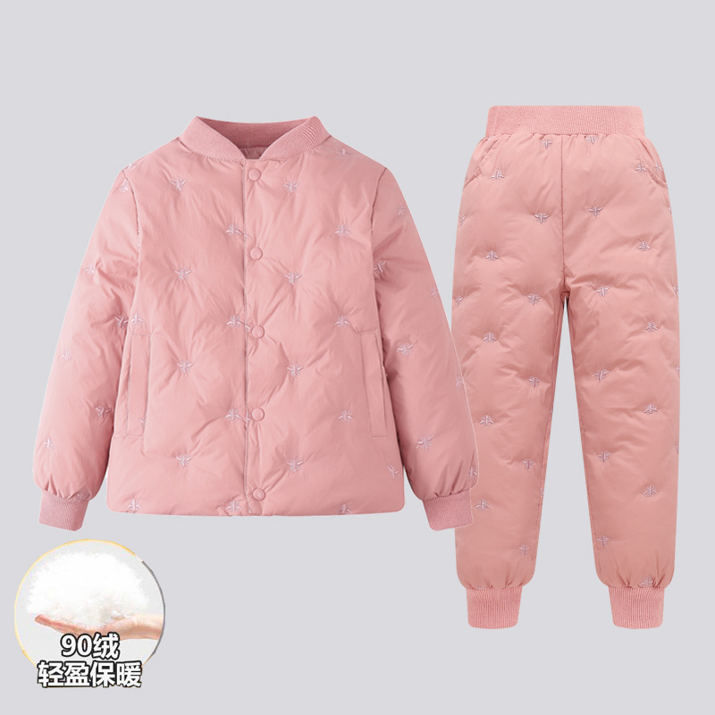 Bala Children's Lightweight Down Jacket Liner Top Winter Suit Baby Girls' Men's Middle and Old Children's Down Pants