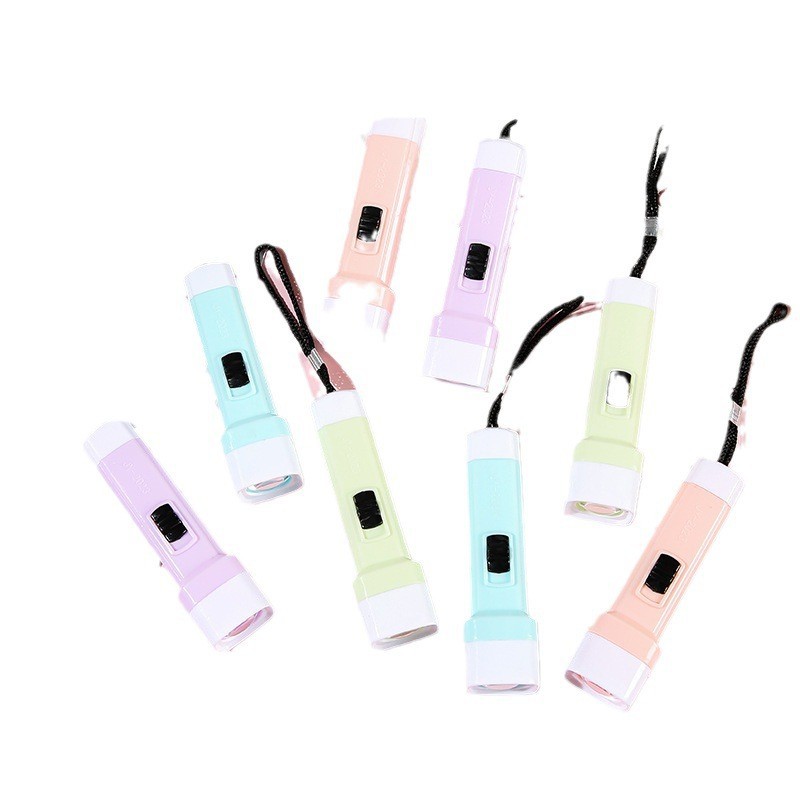 New Bright Jelly Color Small Flashlight Strong Light Flashlight Lighting Led Wholesale Practical Small Household Appliances Small Gifts