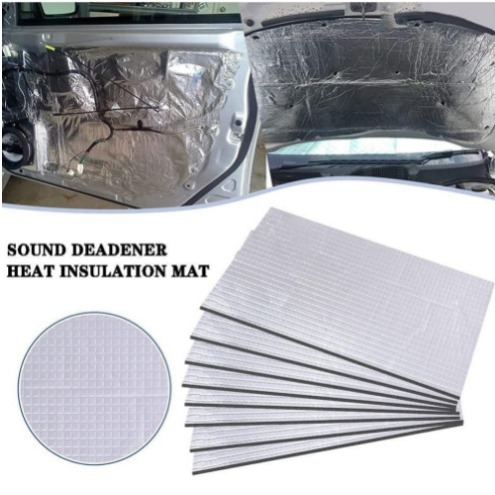 Car heat and sound insulation insulation pad 5mm 10mm thick aluminum foil heat insulation cotton door hood cross-border supply