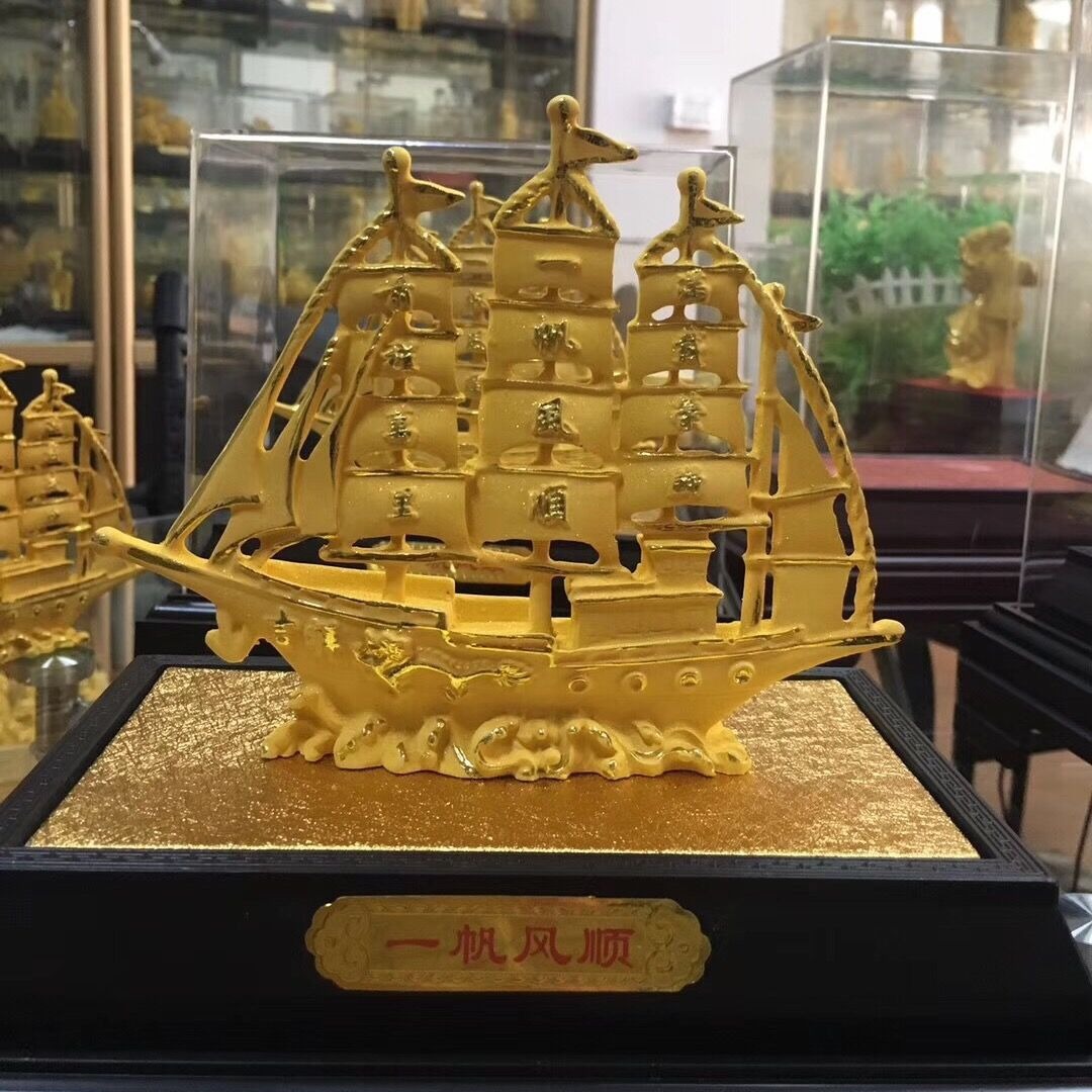 Cashmere Sagin Sailing Sailing Ornaments Birthday Gift Enterprise Large Size Resin Creative Gift Living Room