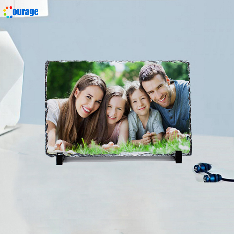 Thermal transfer lithographic square blank decorative painting consumables printing map natural rock stone diy commemorative photo decoration