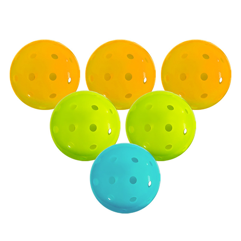 Cross-Border Wholesale Pickleball Professional Competition Pickleball 40-Hole Pe Hole Ball Rotational Molding One-Piece Pickleball