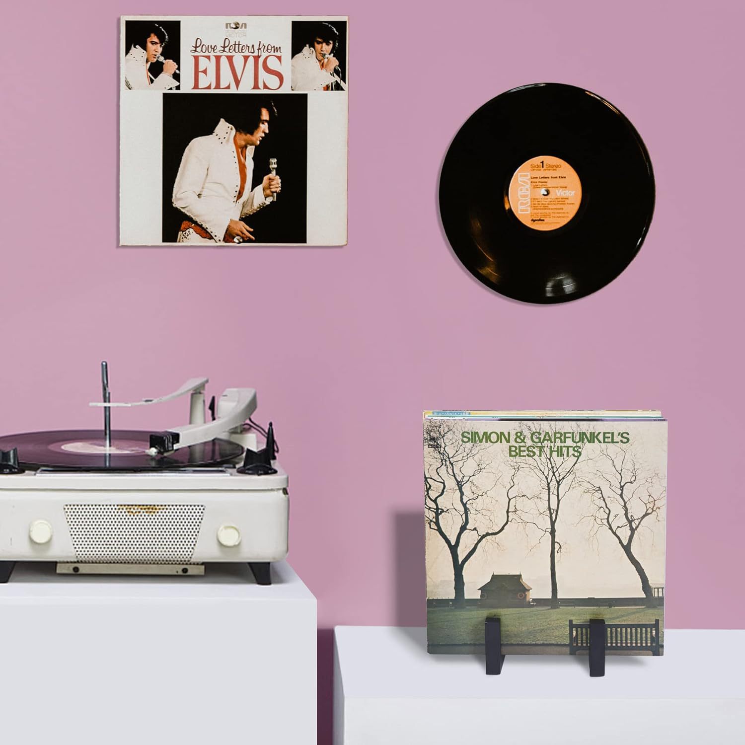 Metal Record Rack Vinyl Record Storage Rack Home Living Room Album CD Display Rack Iron Disc Stand