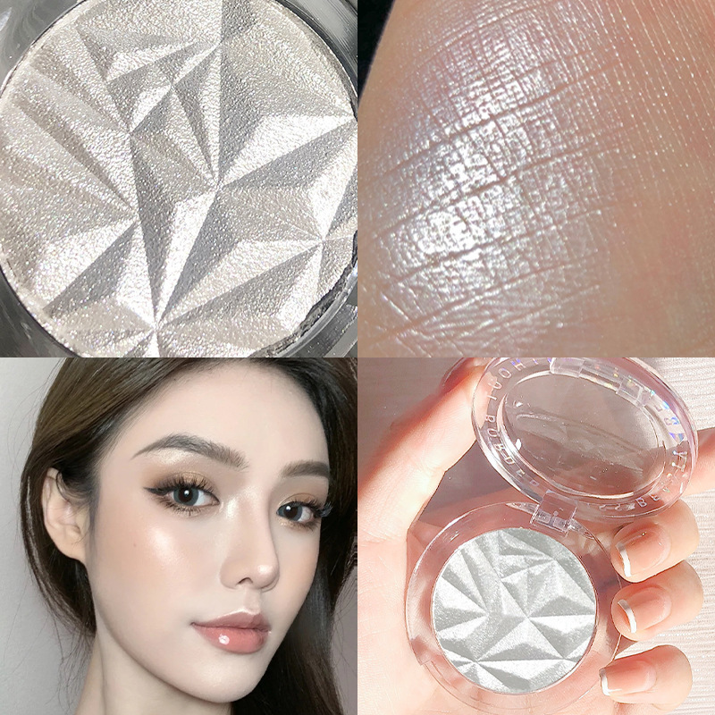 Monochromatic Highlighting Diamond Highlighting Powder Face Brightening Contouring Palette Pearlescent Glitter Silkworm Highlighting Facial Contouring Powder