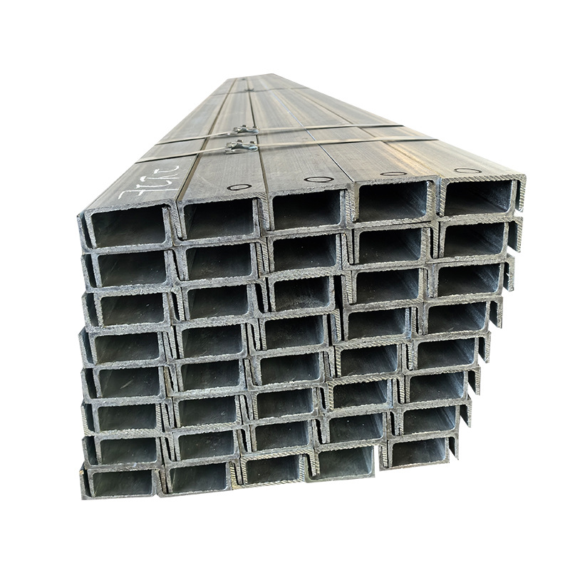 No. 10 U-Shaped Trough Steel Q235B Galvanized Trough Steel Hot-Dip Galvanized Steel Construction Engineering Curtain Wall Hot-Rolled Galvanized Steel