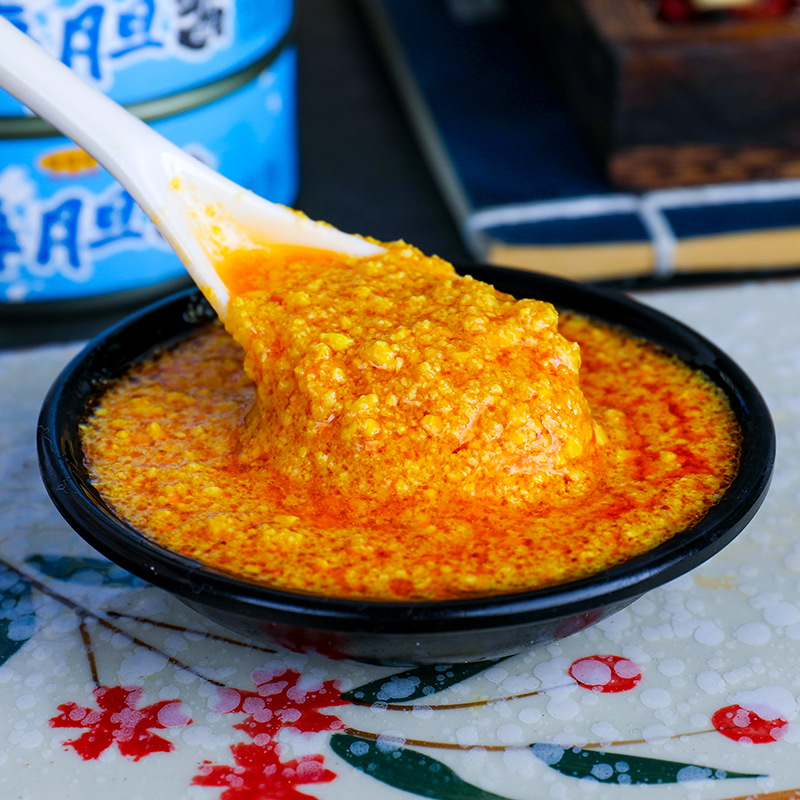 Canned sea bile sauce Instant sea bile yellow Seafood sauce Seasoning sauce under the food mixed with noodles sauce factory wholesale
