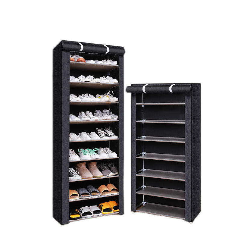 Simple Shoe Rack Multi-layer Steel Pipe Assembly Dustproof Shoe Cabinet Student Dormitory Home Storage Cabinet Economical Shoe Cabinet Shoe Rack