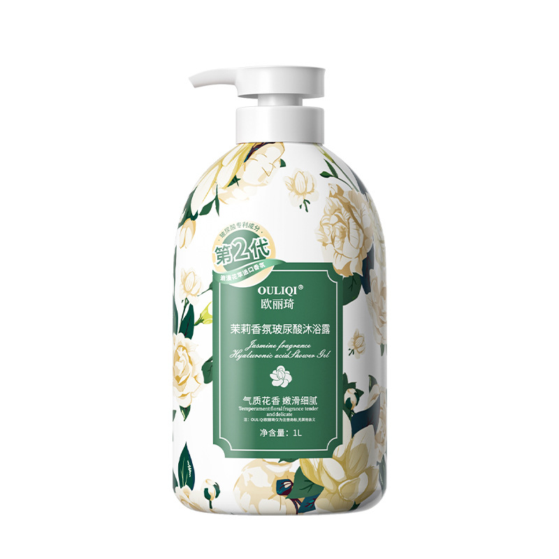 [Postage] Ou Liqi Flower Cherry Blossom Shower Gentle Cleaning and Lasting Jasmine Large Capacity Shower Cream