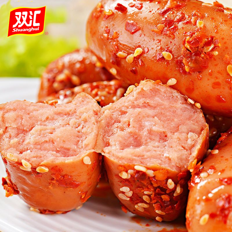 Shuanghui Spicy Crispy Sausage 60 Pieces Crispy Corn Hot Dog Sausage Ham Sausage Ready-to-eat Spicy Snacks Instant Noodles Partner