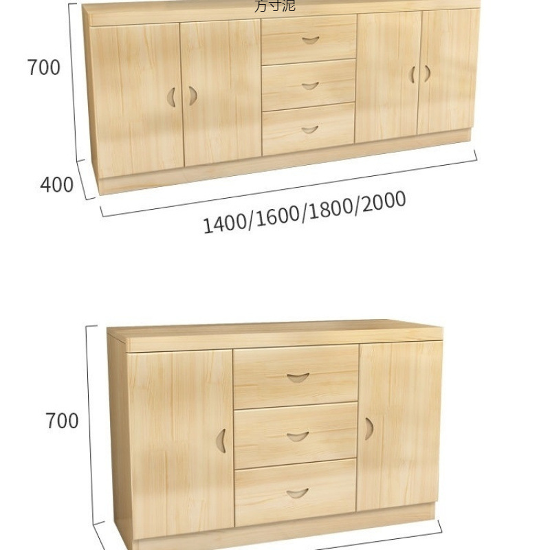 Solid Wood Tv Cabinet Floor Cabinet New Chinese Style Balcony Storage Cabinet Widened Sideboard Bedside Storage Cabinet Solid Wood Cabinet
