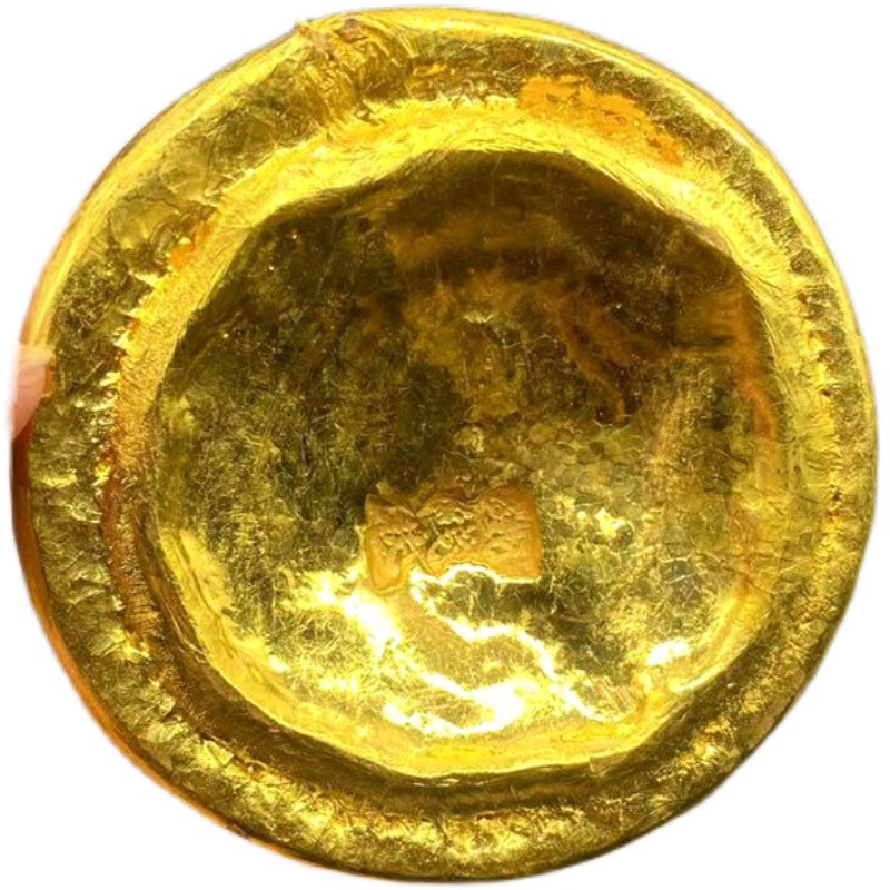 Antique Miscellaneous Items: Antique Pure Copper Gilt Gold Ingots, Gold Bars, Gold Cakes, Gold Ingots, Horseshoe Gold Decorative Ornaments