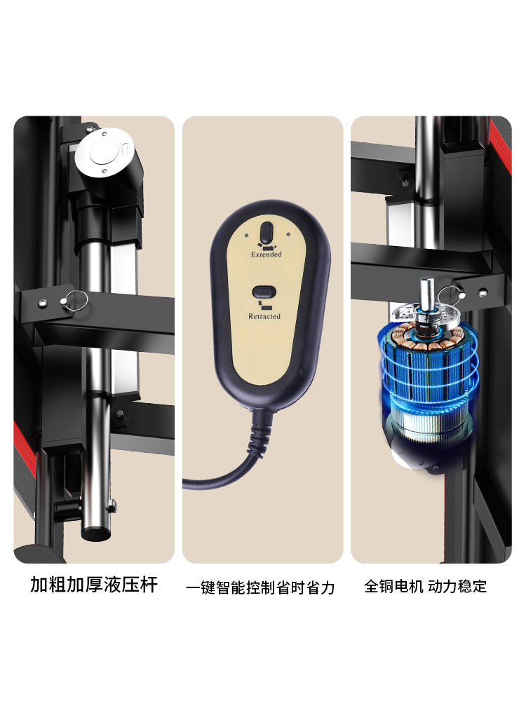 Cervical vertebra lumbar traction soothing device heightening long and high leg stretching fitness electric stretcher medical waist traction bed