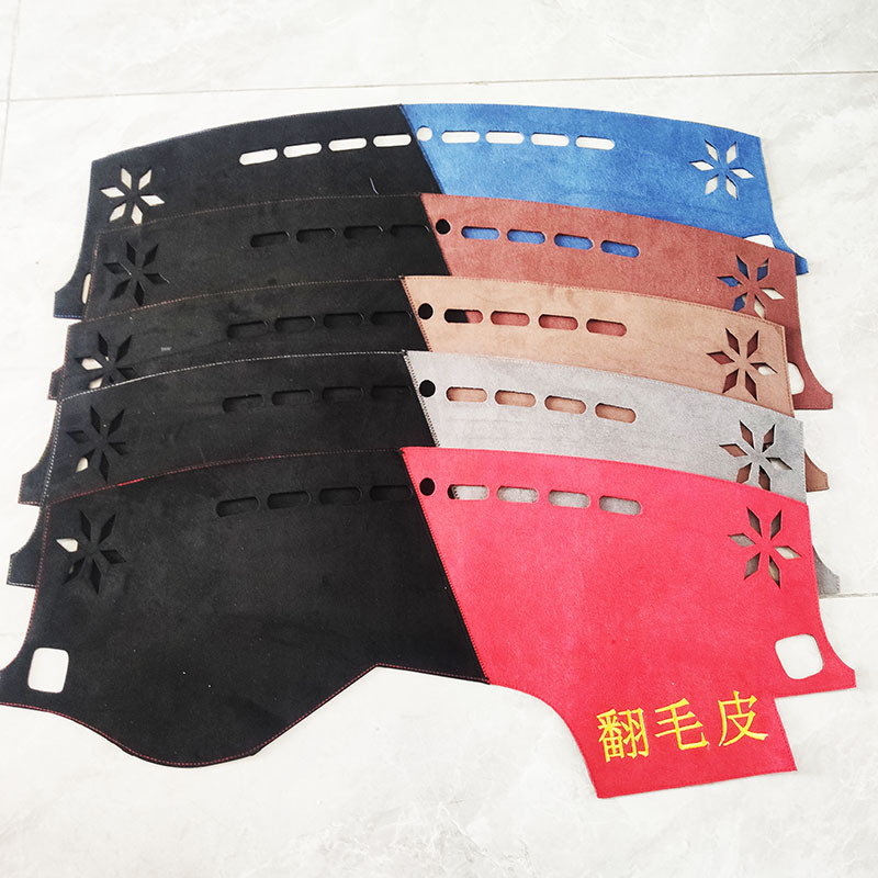 Cross-border foreign trade car workbench light-proof mat suede deerskin velvet material instrument panel sunscreen mat manufacturers