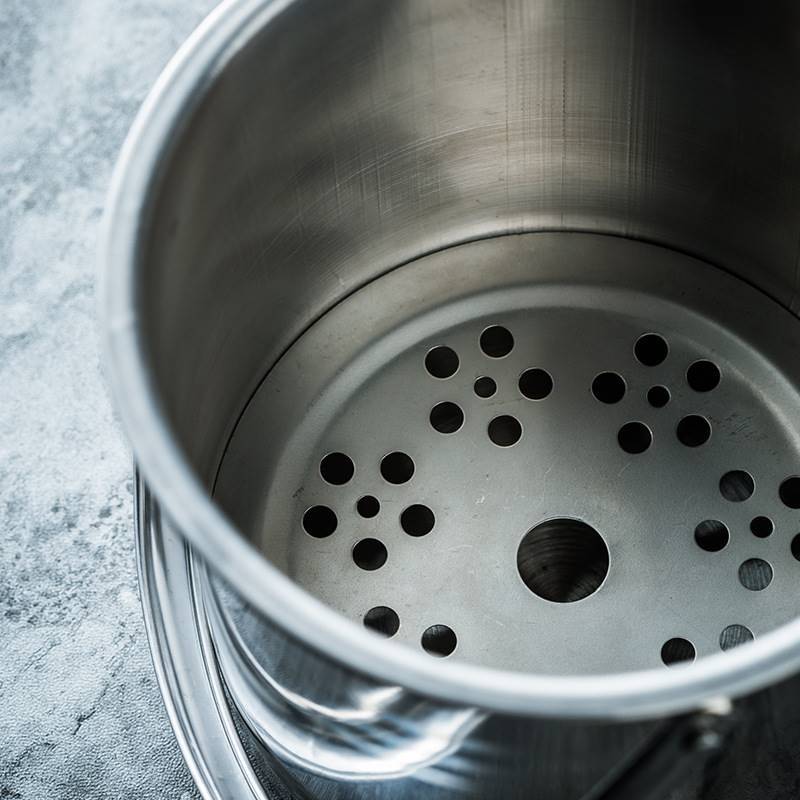 Stainless Steel Ice Barrel Bar KTV Portable Ice Bucket Commercial Ice Champagne Bucket Creative Beer Red Wine Bucket with Bucket