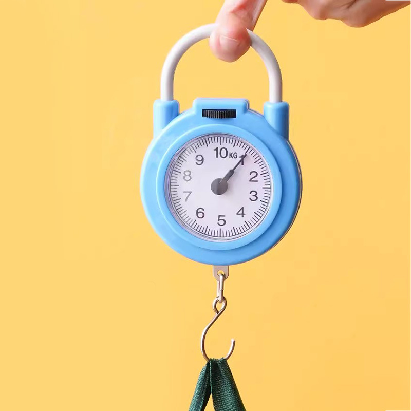 Portable Spring Scale, Multifunctional and Convenient Small Scale, Digital Scale, Household Express Small Portable Scale with Hook Scale