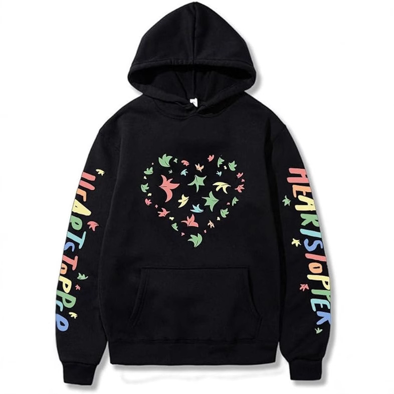 Cross-Border Autumn and Winter New Nick and Charlie British Drama Heartstopper Jacket Loose Hooded Sweatshirt