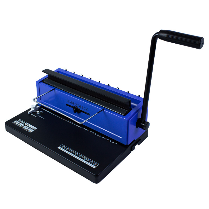 Round Hole Iron Ring A4 Manual Binding Machine Office Iron Ring 34 Hole A4 Picture Album Office Document Menu Tender Punching Machine