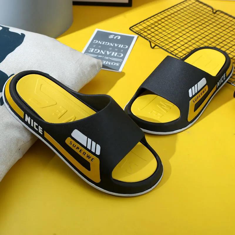 Мужская летняя обувь 2024 года, нескользящие, износостойкие, повседневные сандалии для пар, модные трендовые шлепанцы, оптовая продажа