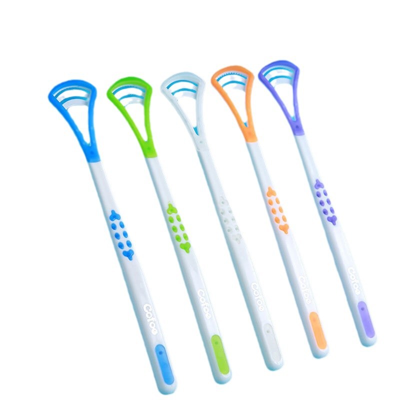 Silicone Tongue Coating Cleaner Tongue Coating Brush Adults and Children Tongue Scraper Portable Tongue Scraper Halitosis Removal Artifact