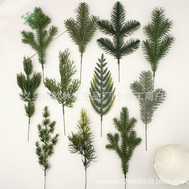 Искусственные сосновые иглы для рождественских венков, оптовая продажа, высокое качество симуляции