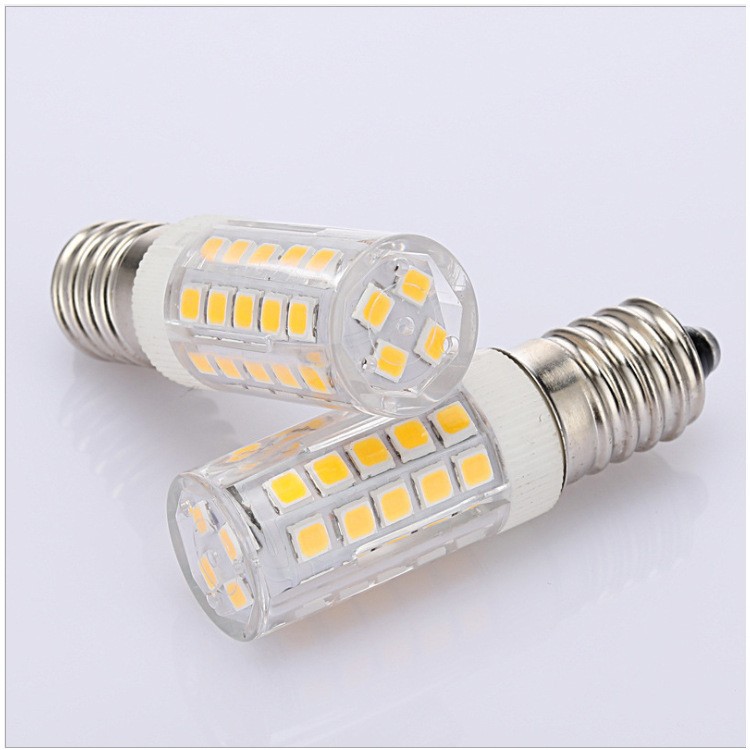 Led Corn Light E14 Ceramic Bulb High Brightness 110/220V E12 Refrigerator Bulb Household Chandelier Bulb