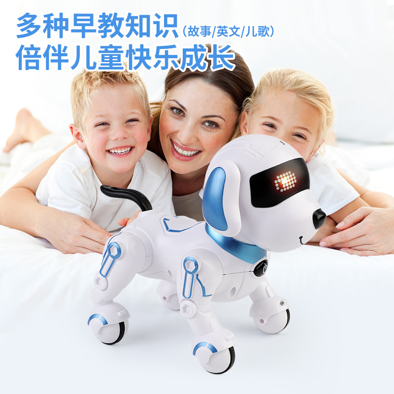 Intelligent robot dog children's remote control electric toy dog simulation programming boys and girls remote accompany story singing