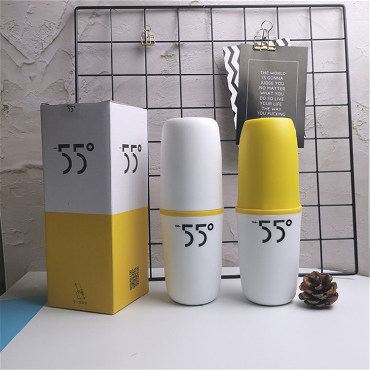 Новый стакан 55 градусов из нержавеющей стали, стакан с постоянной температурой и печатью логотипа