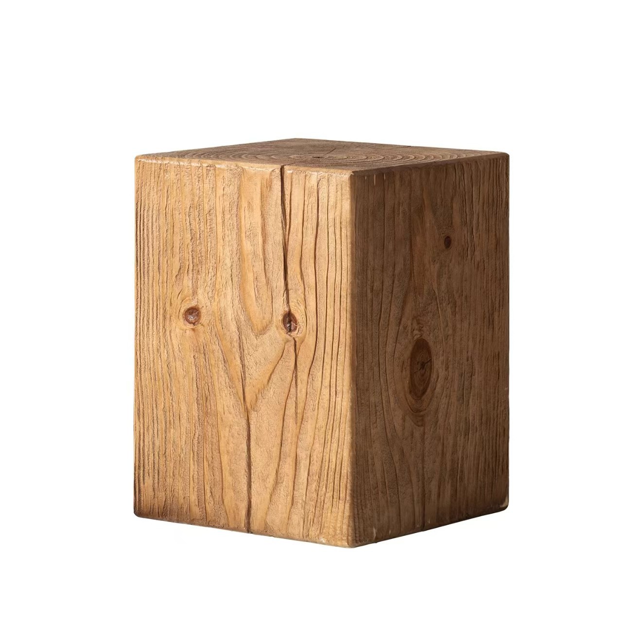 Solid Wood Square Wooden Pier Table Storage Rack Display Table Flower Rack Sofa Side Several Flowers Several Silent Style Floor Bonsai Rack