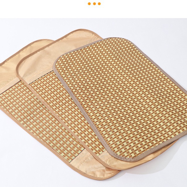 Factory wholesale summer cool pillowcase ice silk rattan mat pillowcase summer pillow mat pillow grass mat pillow cover